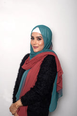 OMBRE GEOGERTTE CHIFFON (Mystic Peacock)