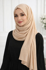 Clocque Ribbed Jersey Hijab - Cream
