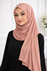 Clocque Ribbed Jersey Hijab - Pink