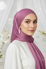 ORGANZA SHIMMER SILK-PLUM PURPLE