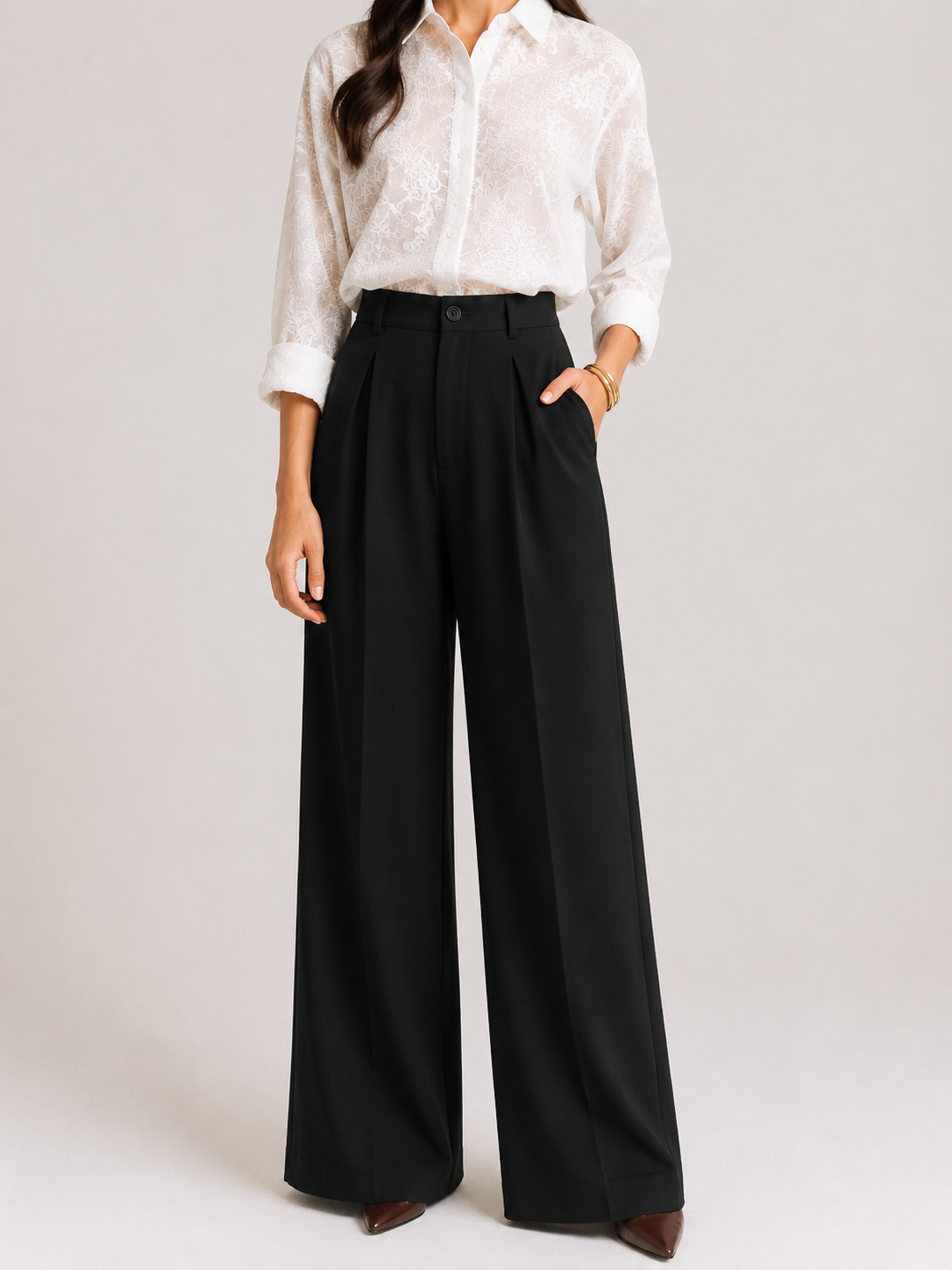 TAILORED WIDE LEG PANT