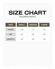 TAILORED WIDE LEG PANT