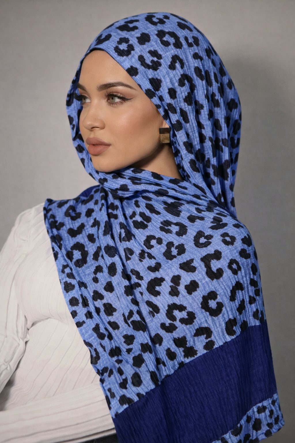 pleated crinkle hijab