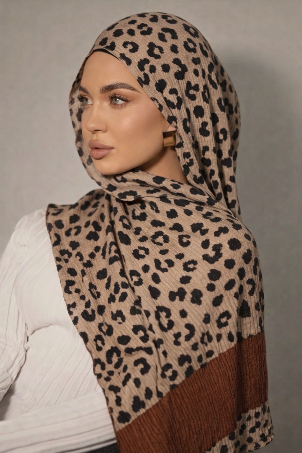 pleated crinkle hijabs