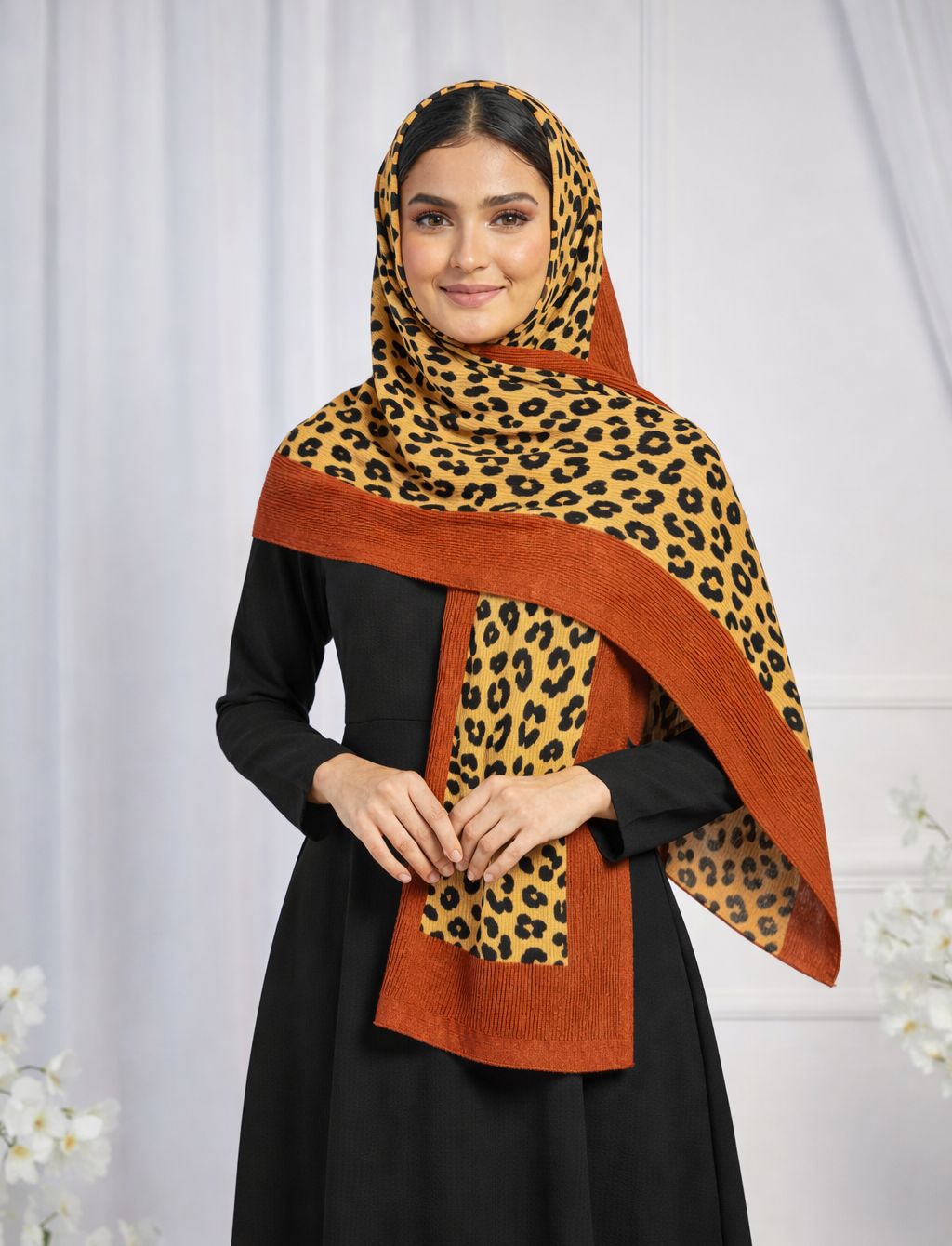pleated crinkle hijabs