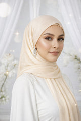 ORGANZA SHIMMER SILK -BEIGE