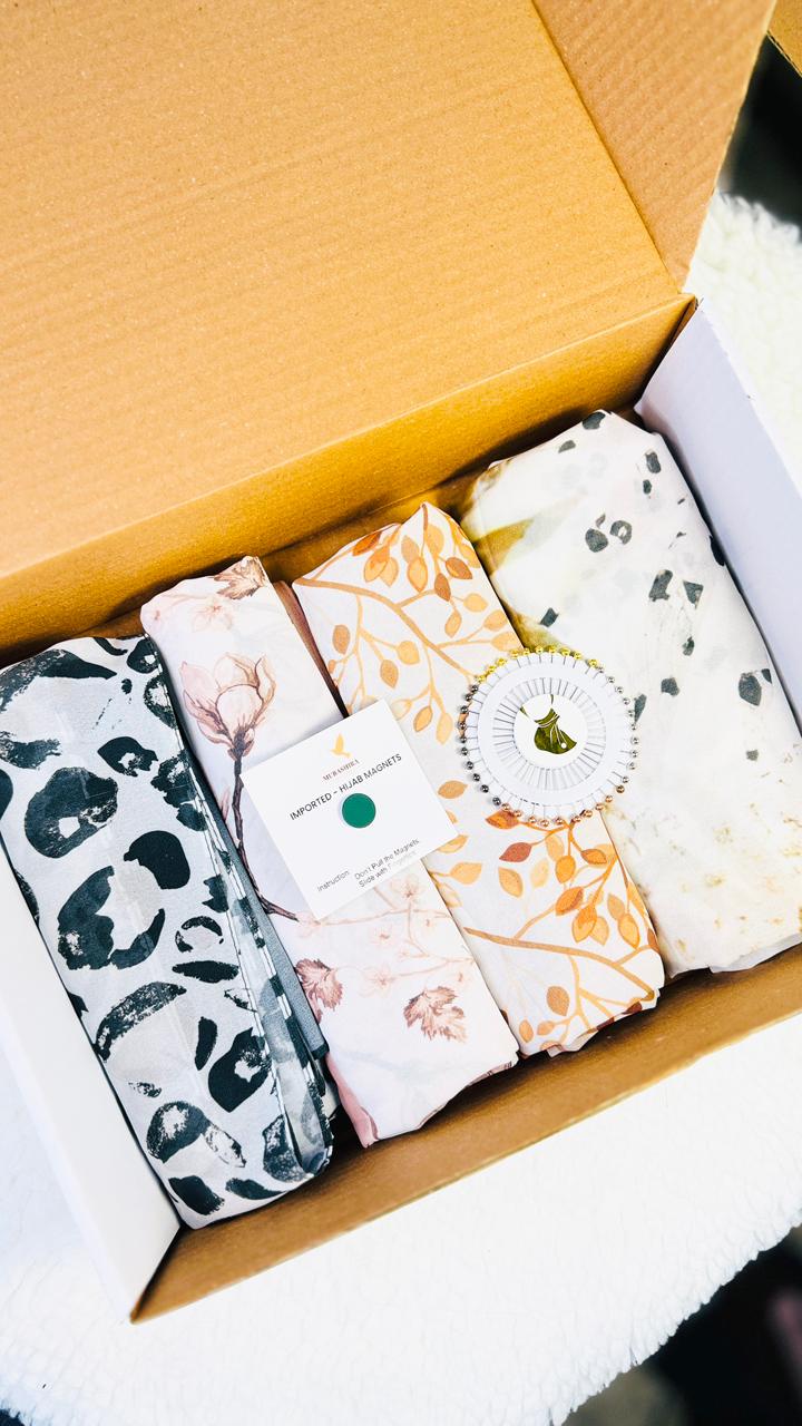 printed chiffon hijab bundle