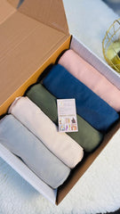 Signature Ribbed Hijab Box – 5 Pack