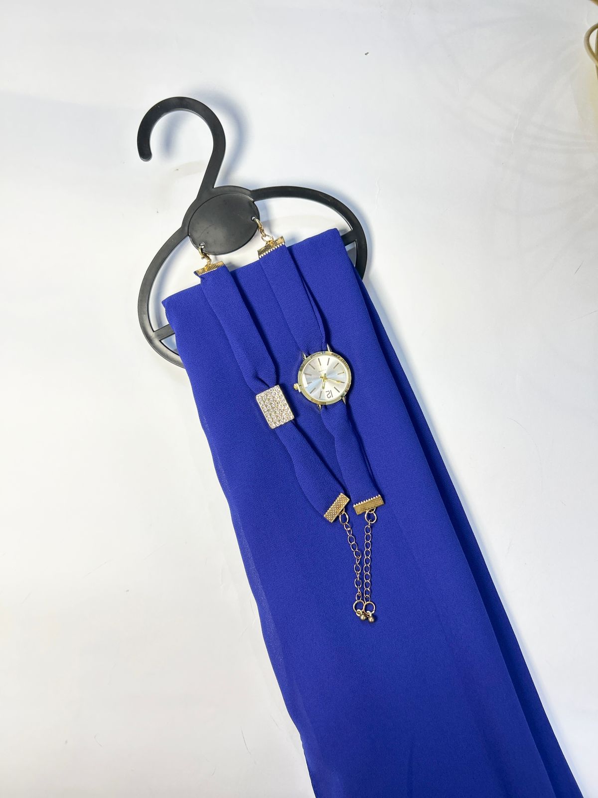 Hijab & Matching Watch + Bracelet Set