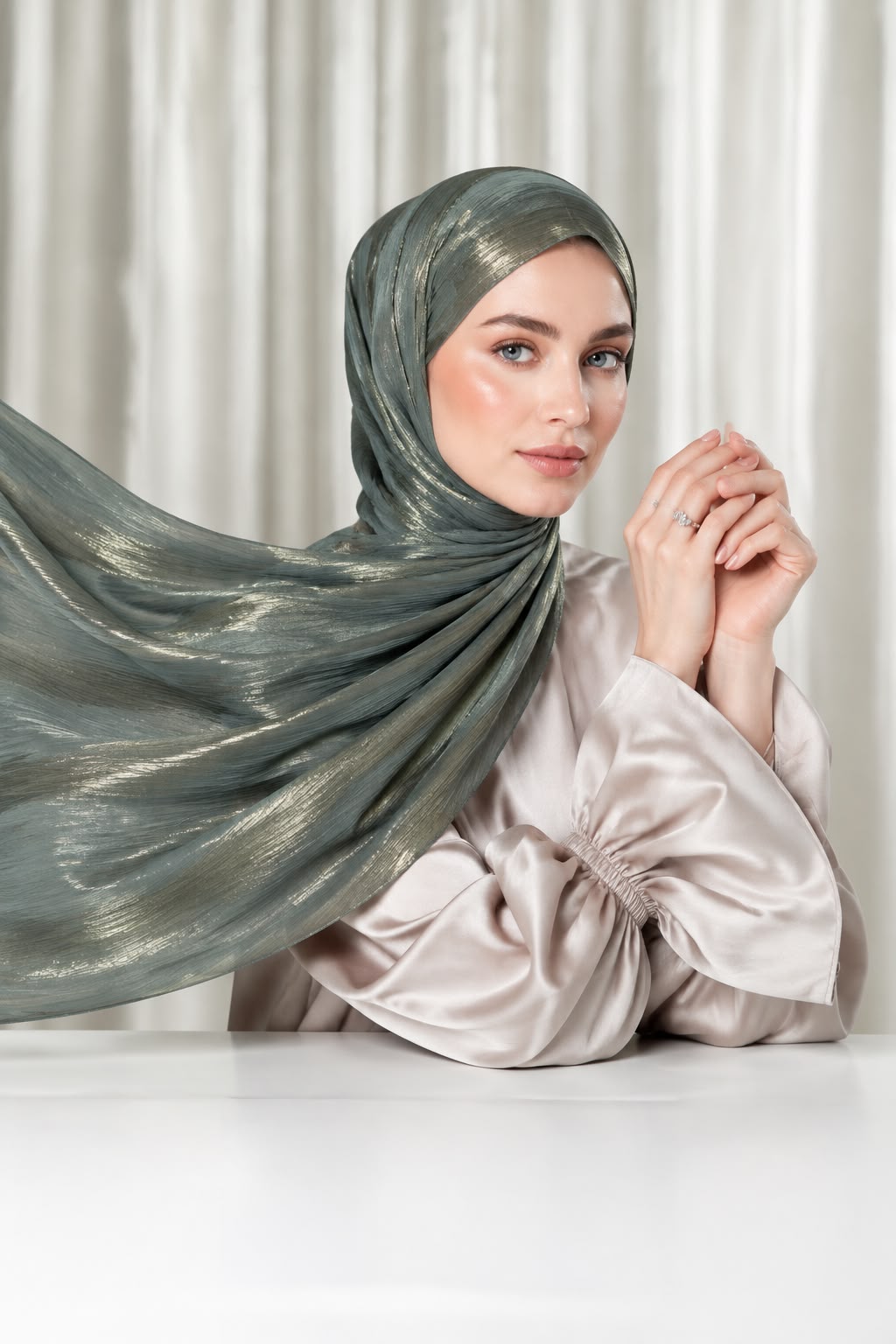 shimmer organza silk