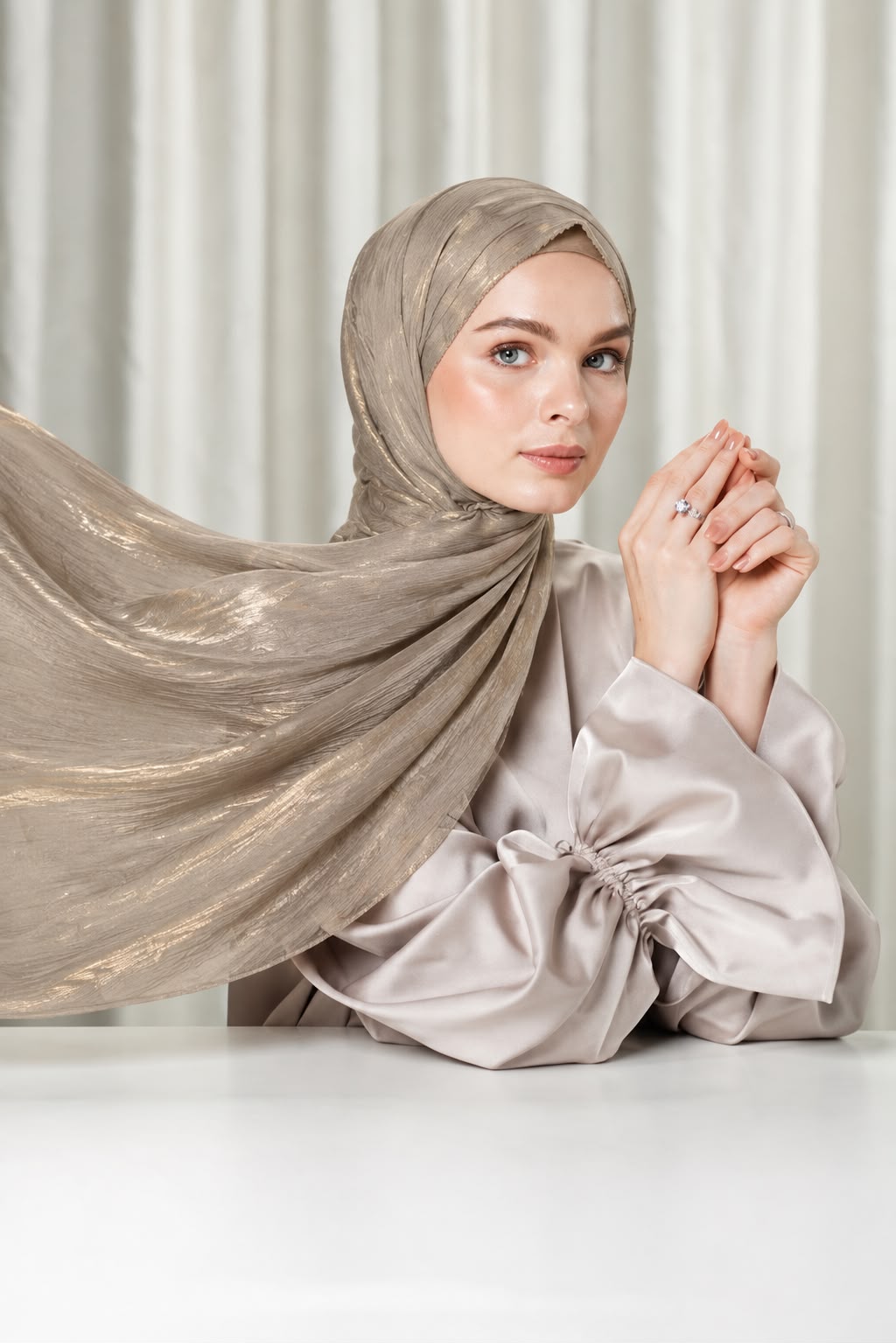 shimmer organza silk