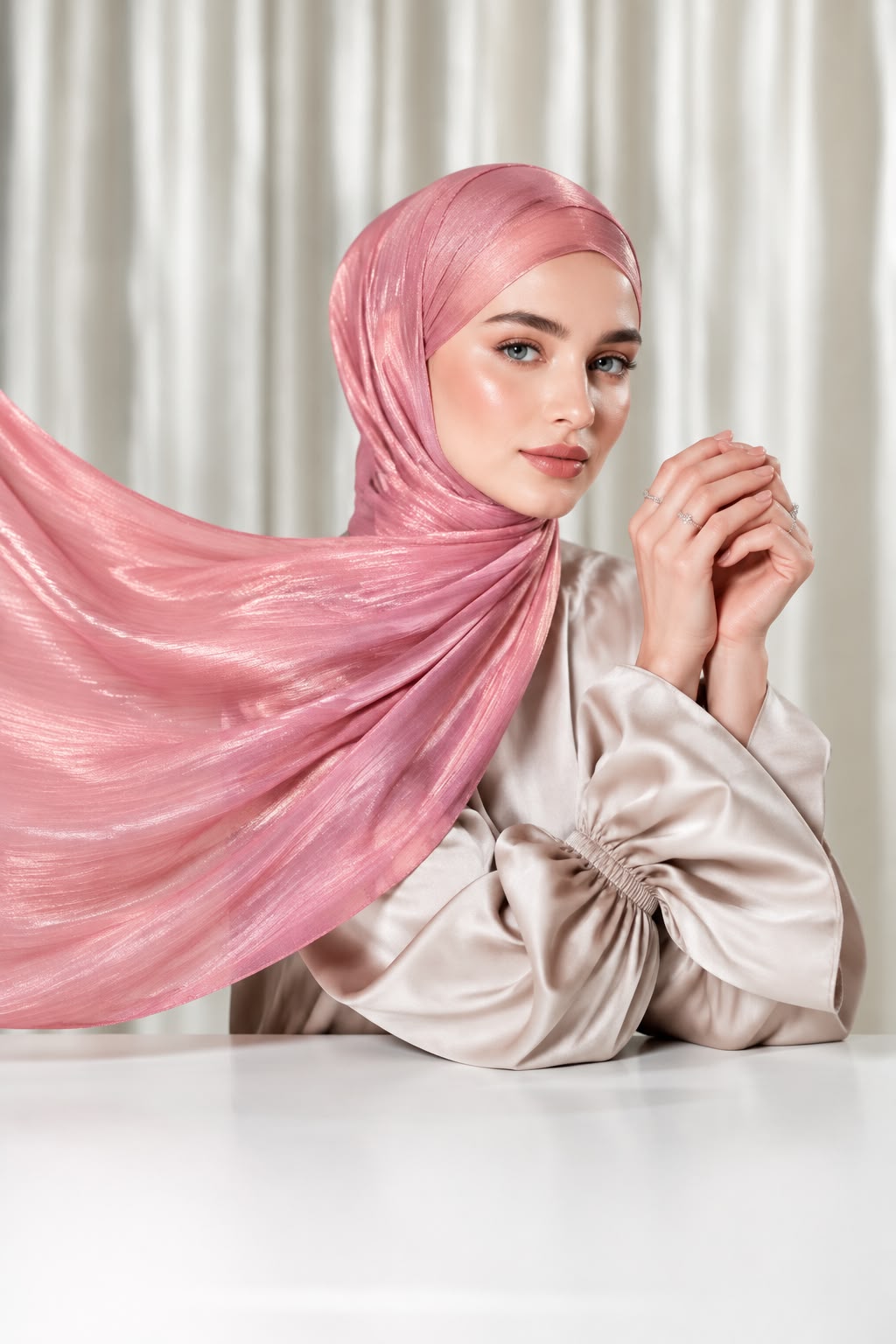 shimmer organza silk