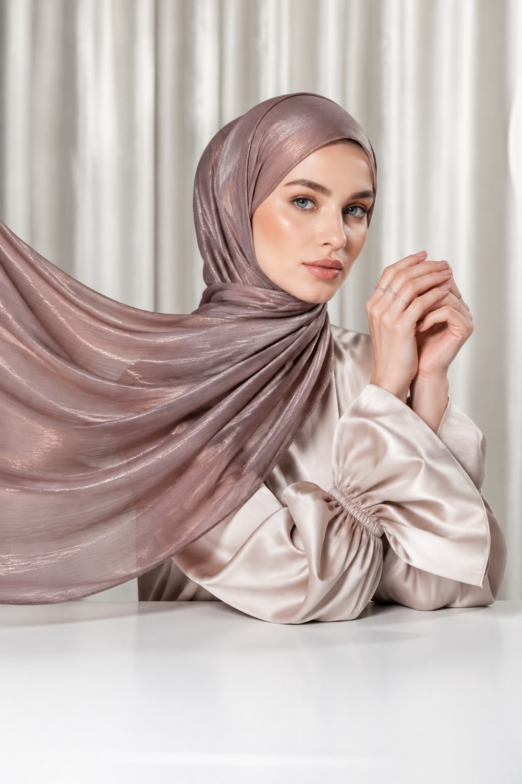 shimmer organza silk
